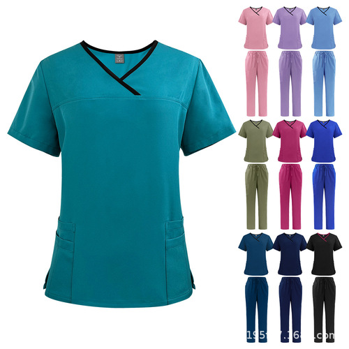 Amazon foreign trade doctor's hand clothes, medical work clothes, summer hand clothes, operating room, operating clothes, special for medical care