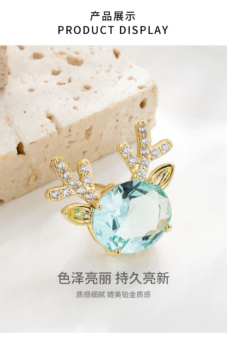 可爱圣诞小麋鹿胸针时尚百搭动物胸花ins潮款个性