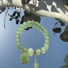 Green Four Leaf Cao Donglin Yu Chuanzhu Bracelet#SZ356