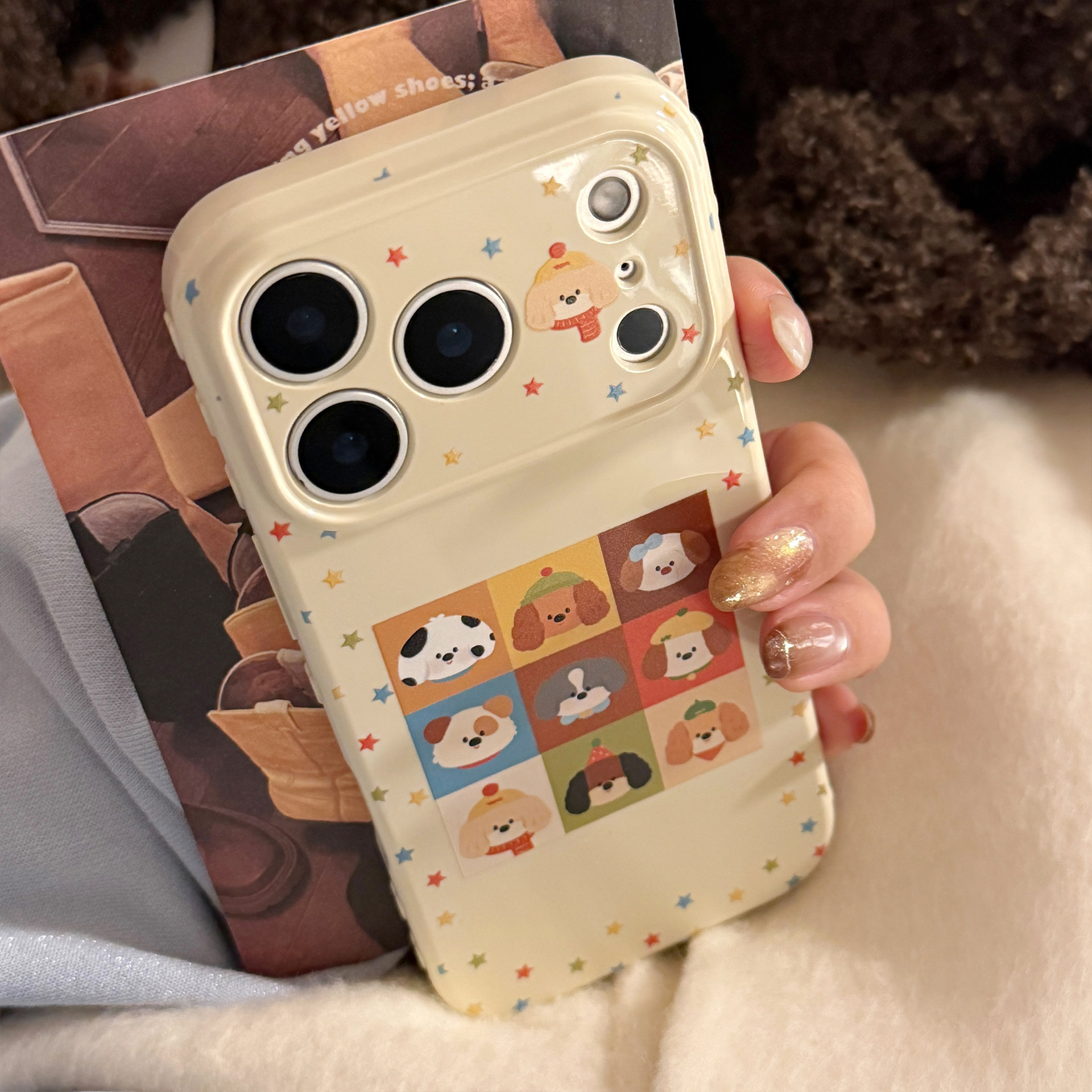 Custodia per telefono con stelle colorate per iphone pro max_voghion.com