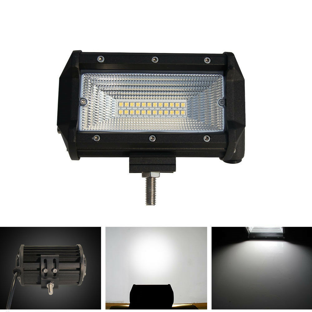 Nuevo automóvil LED luz de trabajo 5 pulgadas 168w inundación tres filas larga carretera techo elevadora mantenimiento del foco