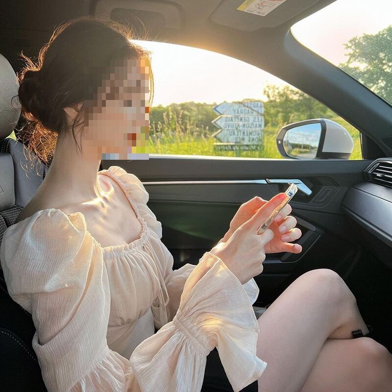 Pure Lusty Super Fairy Chiffon Shirt for Women Spring New Bell Sleeve Square Collar Chic and Beautiful Elegant Shirt Top