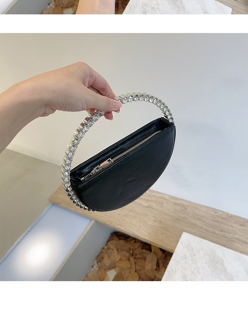 699g Weight Polyester Lining Material Zipper Closure Type Top Handle Strap Type Handbag, Evening Bag Bags Type Holiday, Party Occasion Pu Leather Material Color Block Pattern All Seasons Season Women's Gender Elegant Style Heart-shaped Shape Pu Leather Color Block Heart-shaped Evening Bags 6