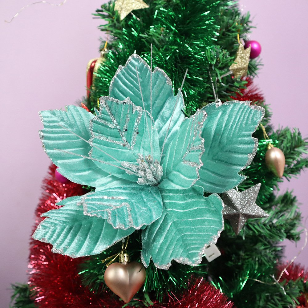 Flor Navidad Artificial 28cm