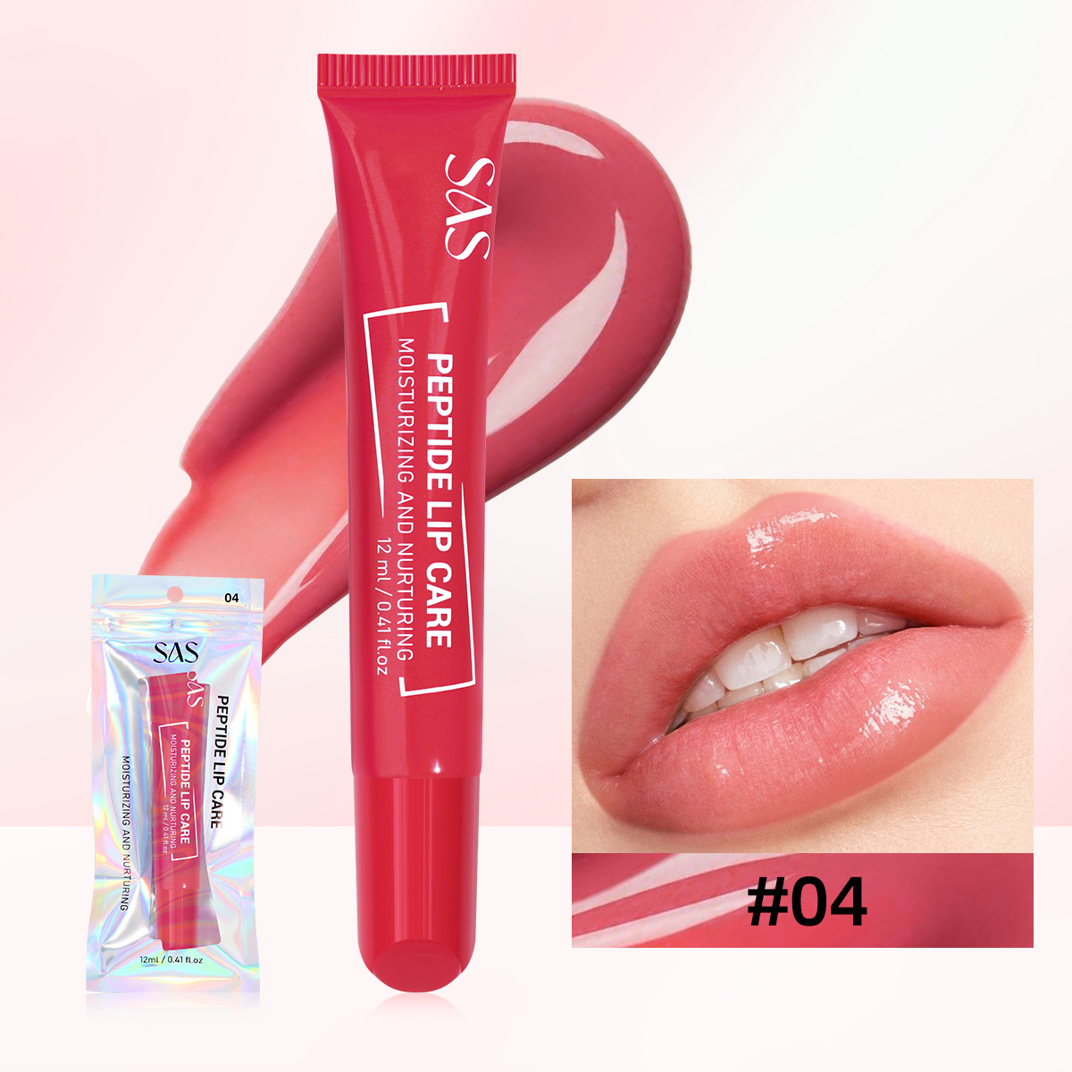 SAS Europa y los Estados Unidos transfronterizos spot lipstick líquido esmalte labial humectante sin tazas esmalte labial SAC210