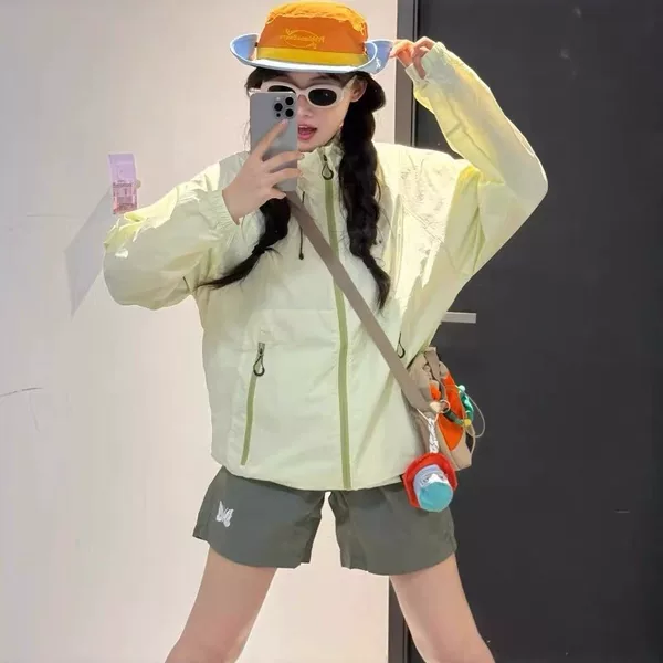 Outdoor Dopamine Ice Silk Sun Protection Clothing for Women 2026 New Summer Lightweight Breathable Cool and Super Stylish Sun Protection Jacket