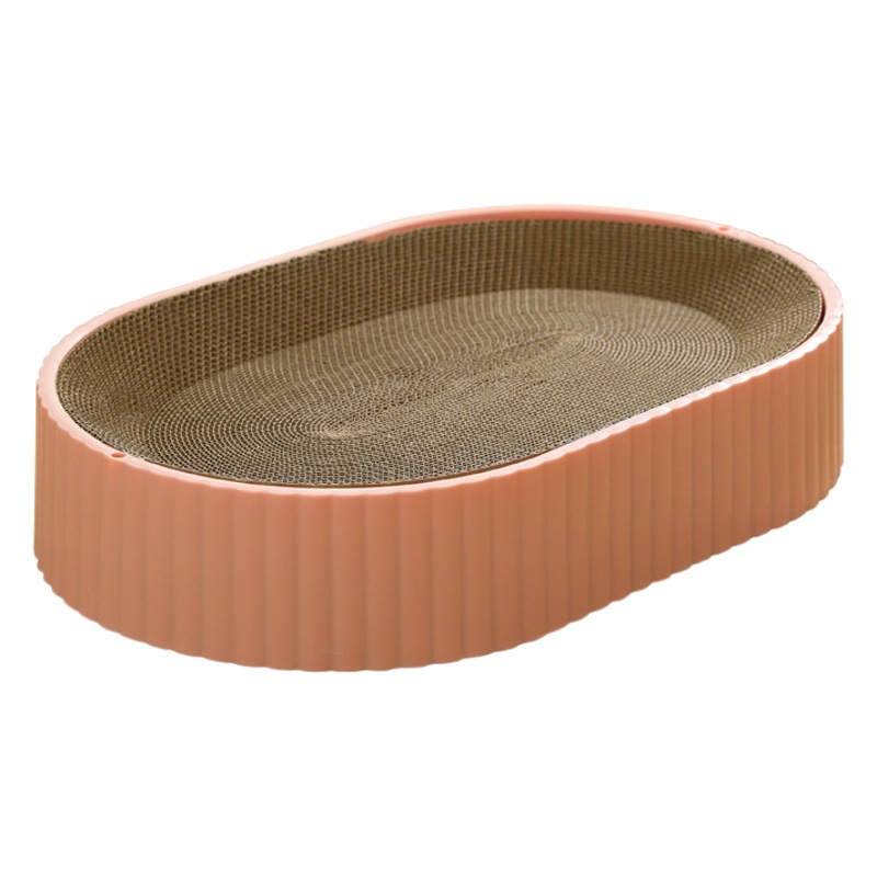 La nueva cama de gato rasguño tablero uno resistente de alta calidad de papel corrugado suministros para mascotas Amazon al por mayor