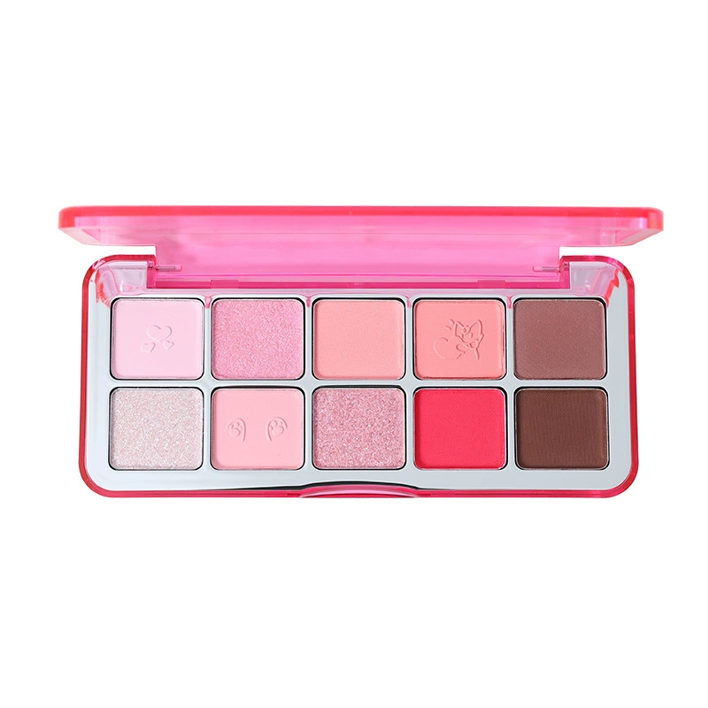 Палетка теней SheDella Black eyeshadow, десять цветов, на каждый день, земные тона, новая коллекция