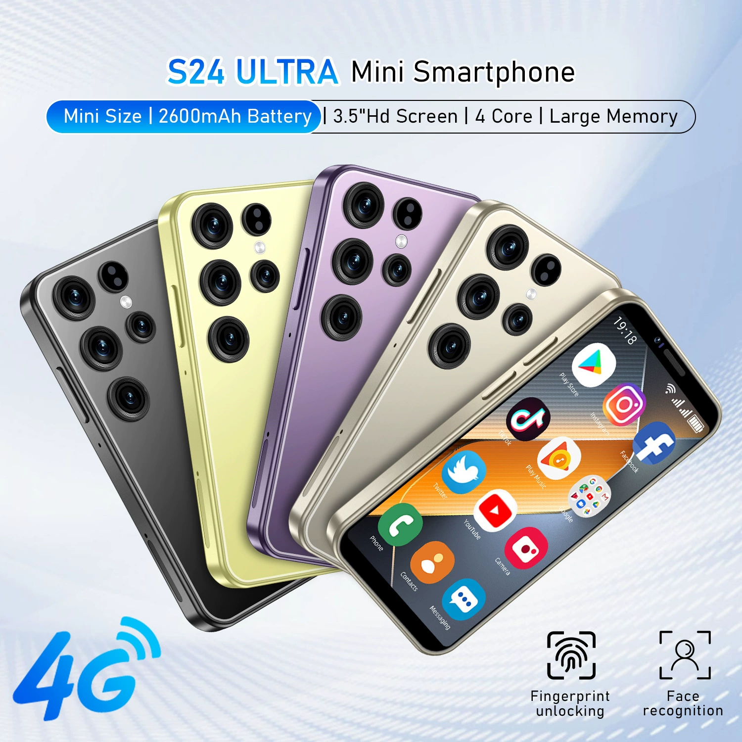Новый Android-смартфон S24+ UITRAMINI, экспортная модель, недорогой, оптовая поставка