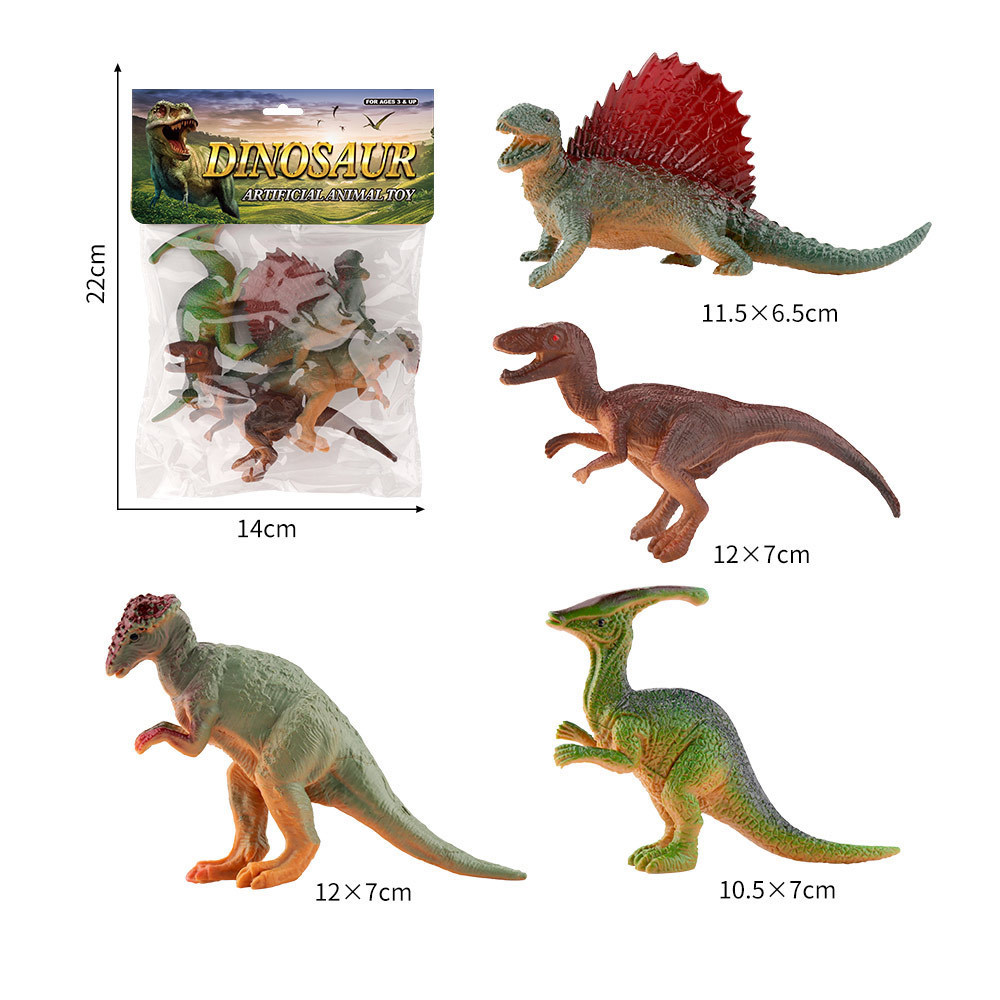 Juego de juguete de modelo de animal de dinosaurio de simulación de PVC granja océano aves de corral insectos rompecabezas para niños adornos de educación temprana