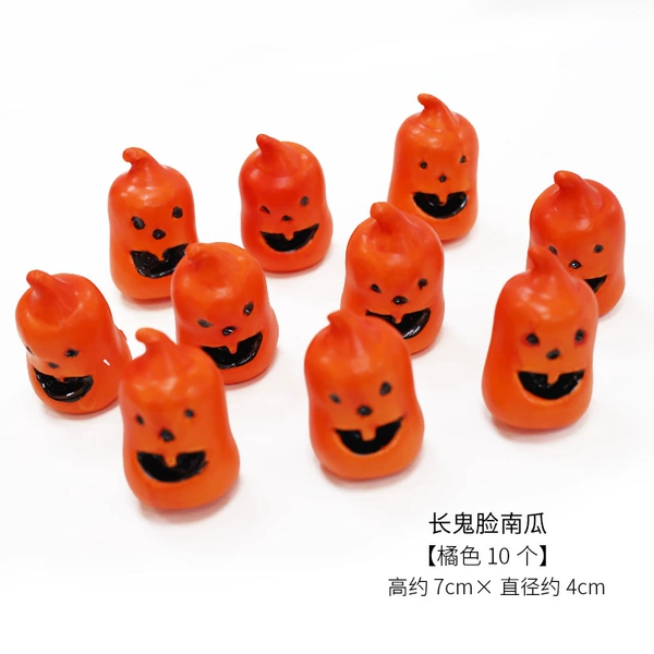 Long ghost face pumpkin (orange) 10 outfits
