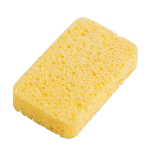 Natural wood pulp cotton scouring pad dishwashing sponge block water-absorbent magic wipe strong decontamination kitchen dishwashing pot scrubber