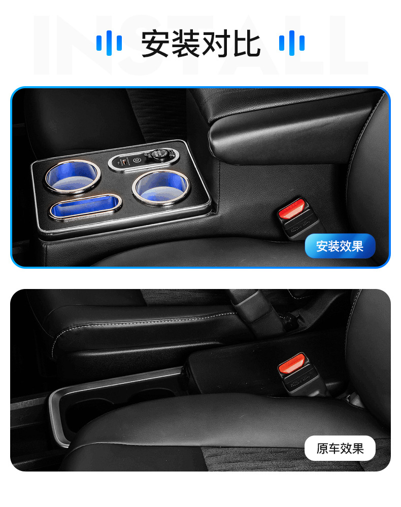 Suitable for Toyota Noah 90 Series Armrest Box, Voxy 95 Series Storage Box, Central Storage Hand Pillow Box Modification