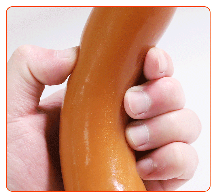 Jiuai Silicone Anal Plug, Large Hot Dog Shape, Skin-Tone Non-Vibrating Design — detail image 8