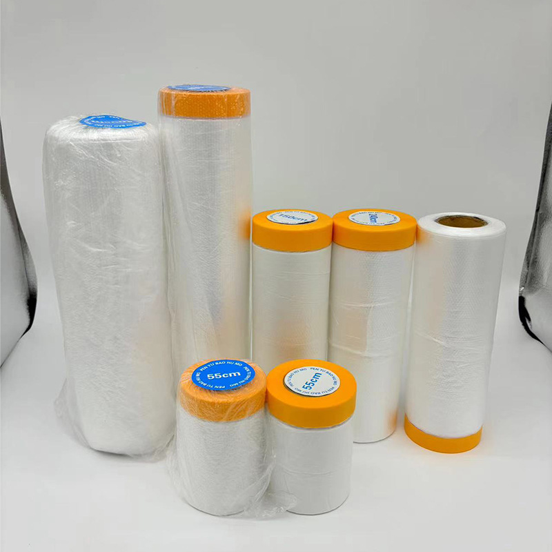 Dormitorio de muebles a prueba de polvo película de polvo desechable pe espesado decoración de película de pintura de pulverización fábrica de película de protección al por mayor