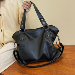 秋冬季大容量包包2024新款包包女包百搭斜挎包休閒單肩托特水桶包