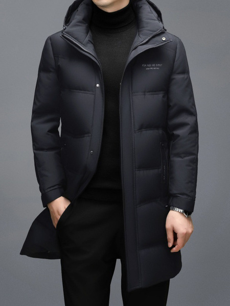 Warm long winter elite down jacket for leisure