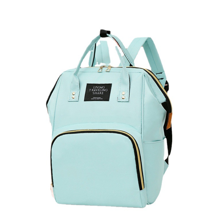 2022 nueva moda contraste color momia bolsa de gran capacidad madre bolsa madre y bebé biberón mochila pañal mochila