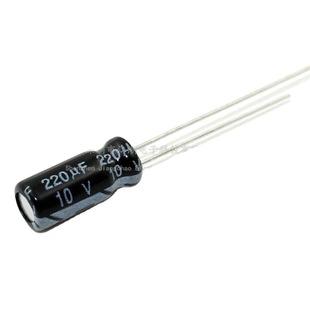 In-line capacitor 10v220uf brand new aluminum electrolytic capacitor 5x 7 5x 11 6x 5 6x 7 6x 12 high frequency ordinary