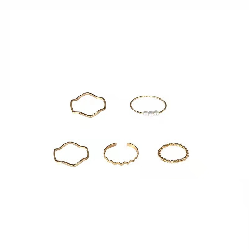 Minimalist Stackable Ring Set With Cubic Zirconia For Women_voghion.com