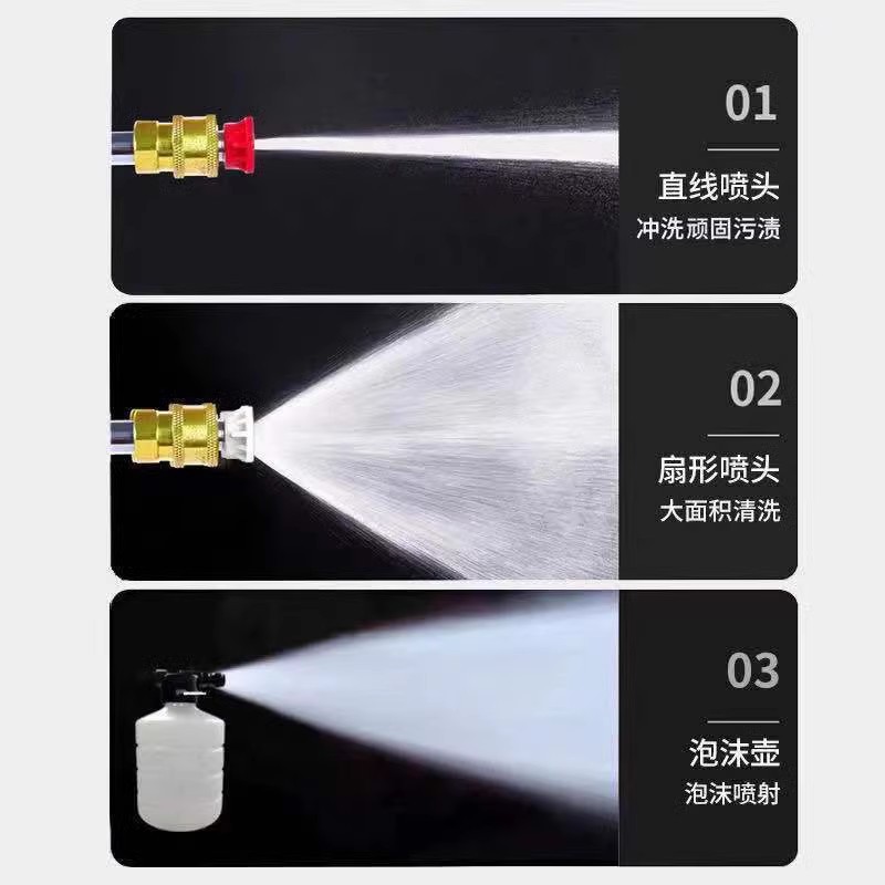 Wireless household lithium battery water gun car washing machine foreign trade cross-border special for car washing water gun portable water spray artifact