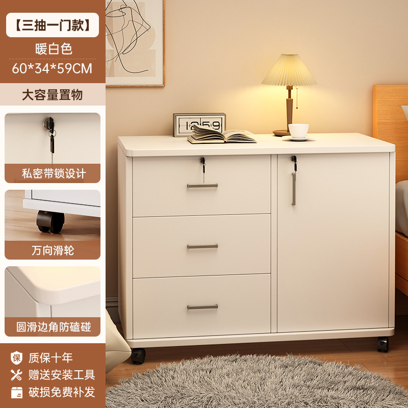 Tabernita de cabecera armario de almacenamiento doméstico armario de almacenamiento de alquiler gabinete de exhibición de alquiler pequeño estante de almacenamiento junto a la cama