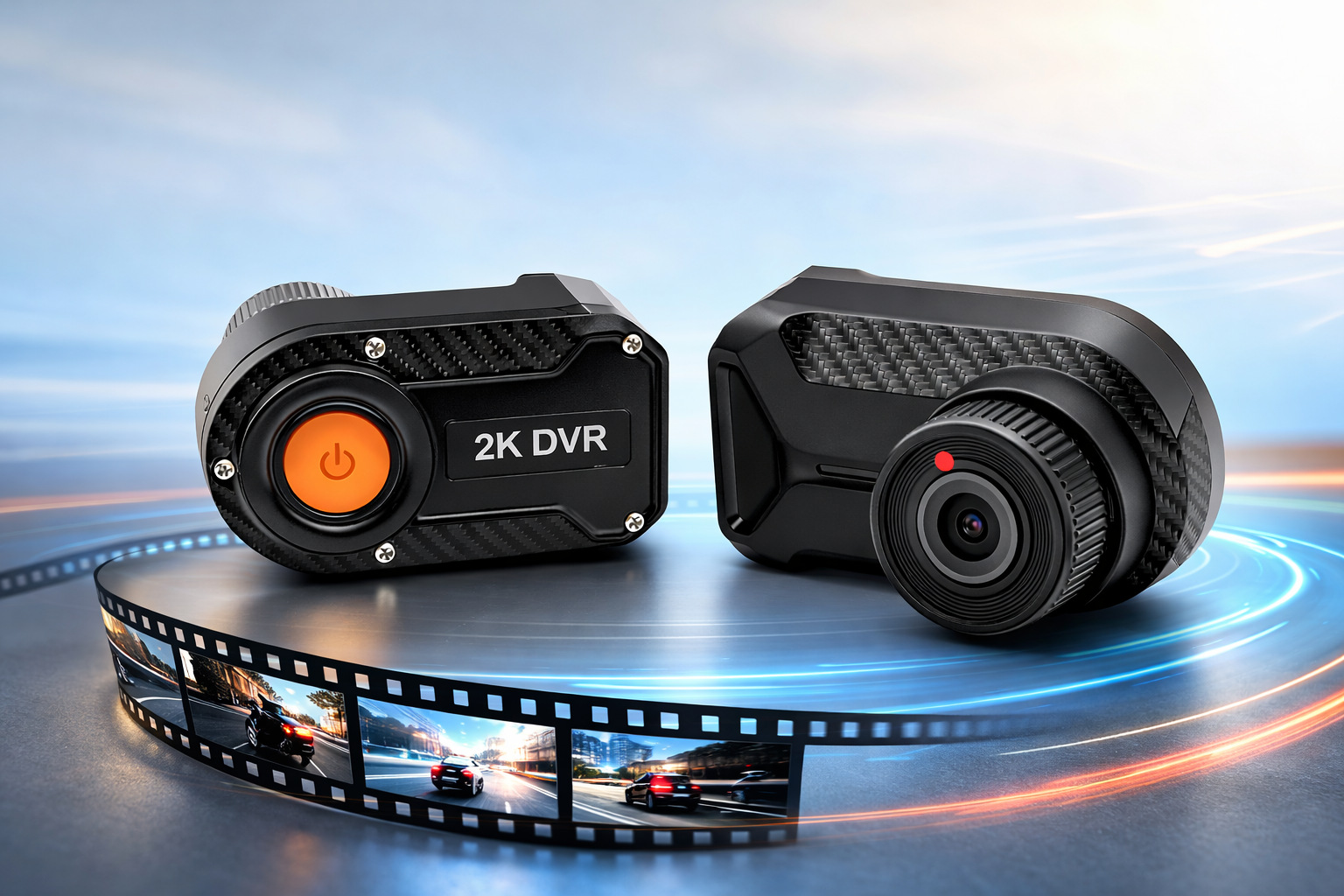 Cross-Border Motorcycle Dashcam, High-Definition Night Vision, Waterproof Riding Recorder, Wide-Angle Loop Recording