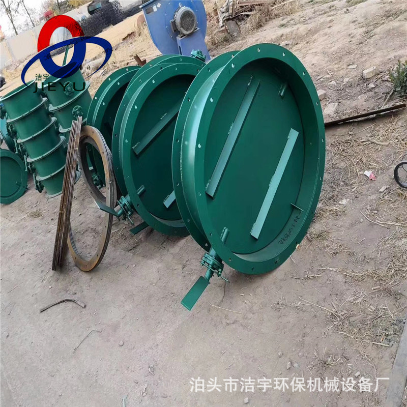 管道电动圆风门 dn600风机进出口调节阀门 法兰电动手动通风蝶阀
