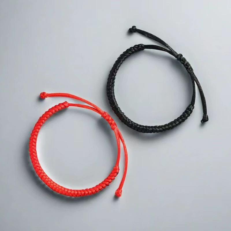 Ваджра узел красный браслет красный плоский узел