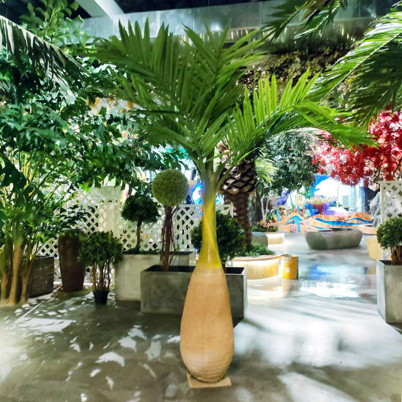高仿真酒瓶椰子树庭院装饰景观葵树人工造景树仿真大树植物批发