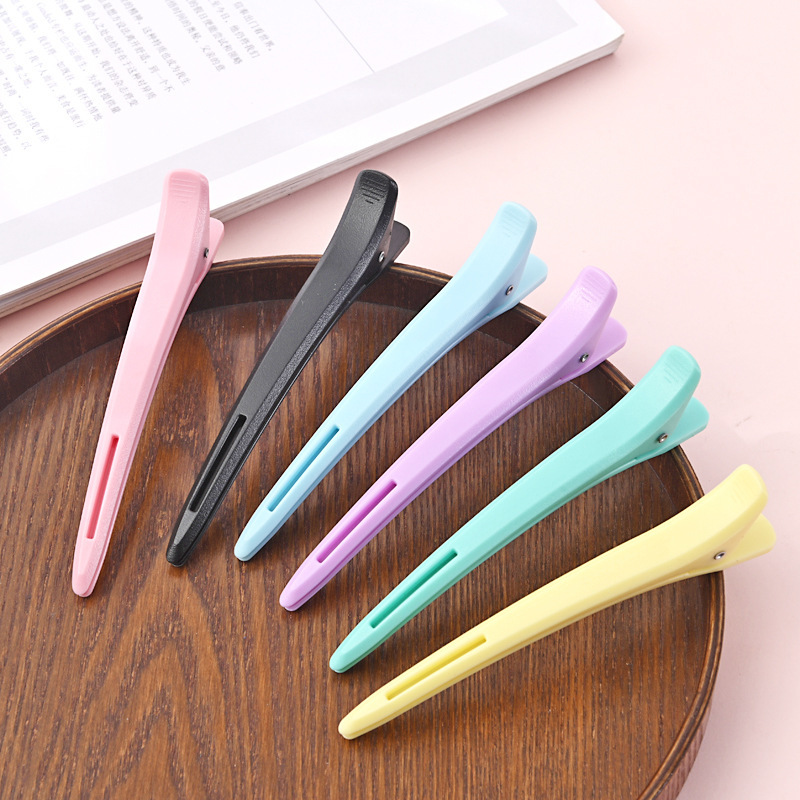 Hair Stylist Long Billed Clip Duckbill Clip Barber Shop Perm Dyeing Partition Positioning Non-marking Hairpin Styling Clip