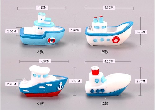 Fish tank landscaping Mediterranean style seaside fishing boat boat landscaping decoration aquarium simulation ornaments yacht boat