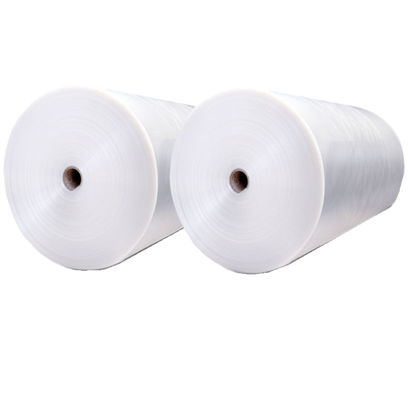 Fábrica al por mayor PE estiramiento frío encogimiento táctil industrial envoltura película transparente auto-adhesivo gran rollo PE frío encogimiento táctil