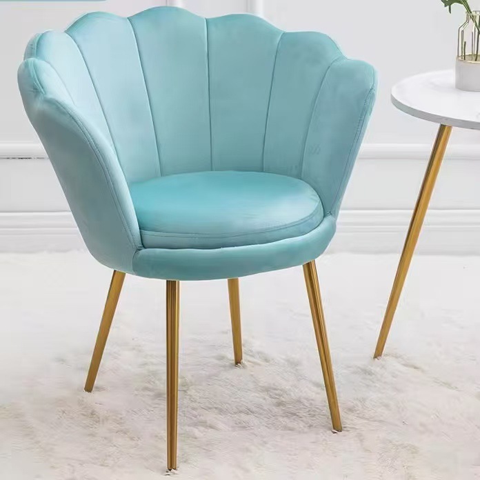 Silla de Acento de Terciopelo Rosa de Bajo Costo, para Sala de Estar o Tocador