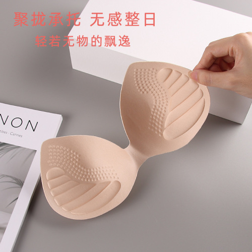 Bra pad, foam breast pad, sports tank top pad, heart-shaped sweat-absorbent pad, one-piece breathable sweat-wicking pad