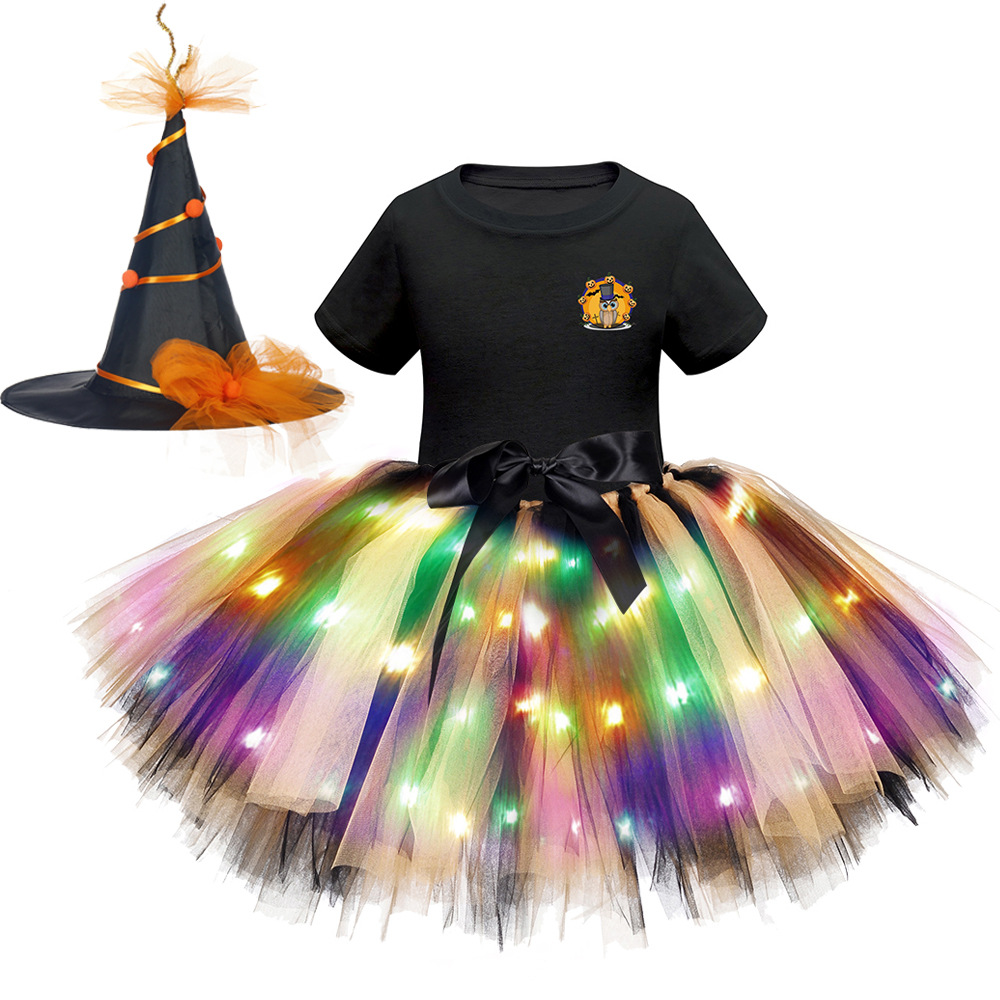 Хэллоуин светодиодный комплект с короткими рукавами 22