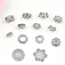 18k�M�����Ƕ��ɫ�ʯ�U��ѩ����Ƭdiyˮ��ɢ��������Ʒ���