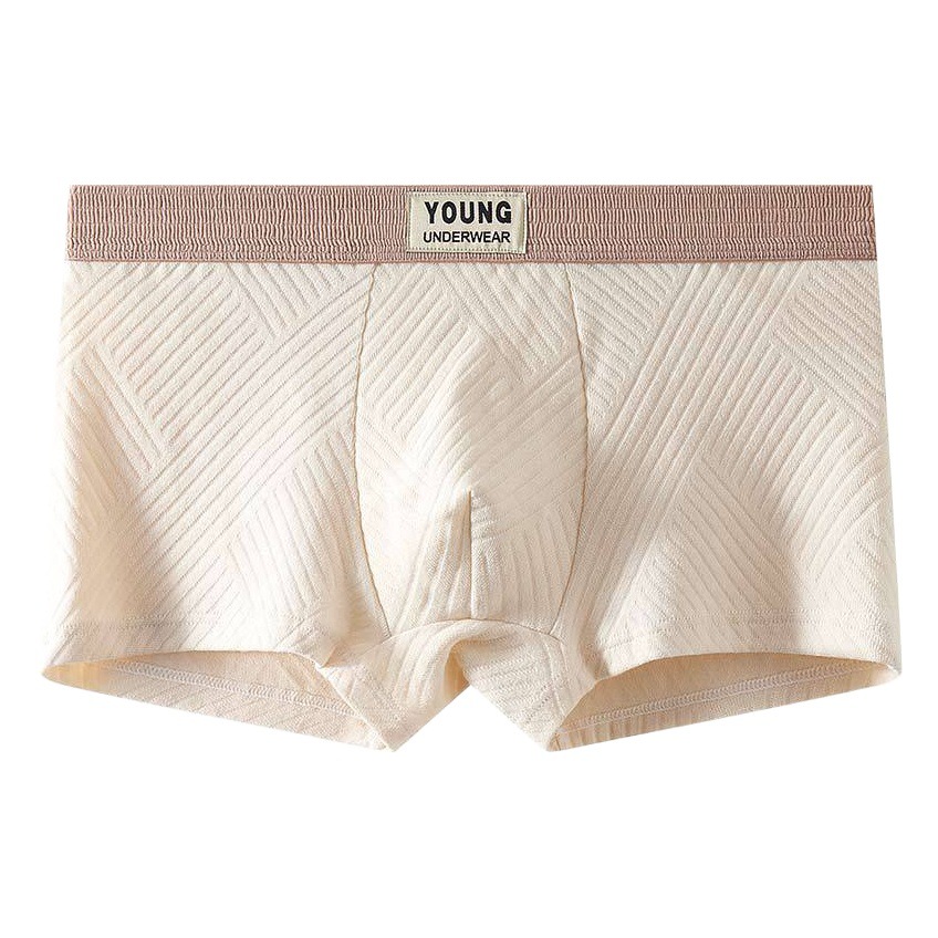 Ropa interior de los hombres de algodón Boxer shorts transpirable antibacteriano entrepierna deportes juveniles Boxer shorts cabeza ropa interior hombres