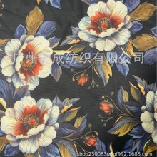 涤氨网布印花40D弹力印花网布女装内衣上衣连衣裙面料厂家直销