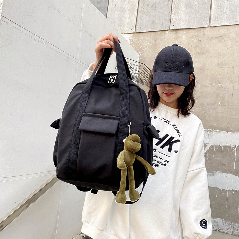 Mochila de mujer nueva mochila portátil multifuncional de gran capacidad estilo coreano de moda simple campus estudiante de secundaria espalda