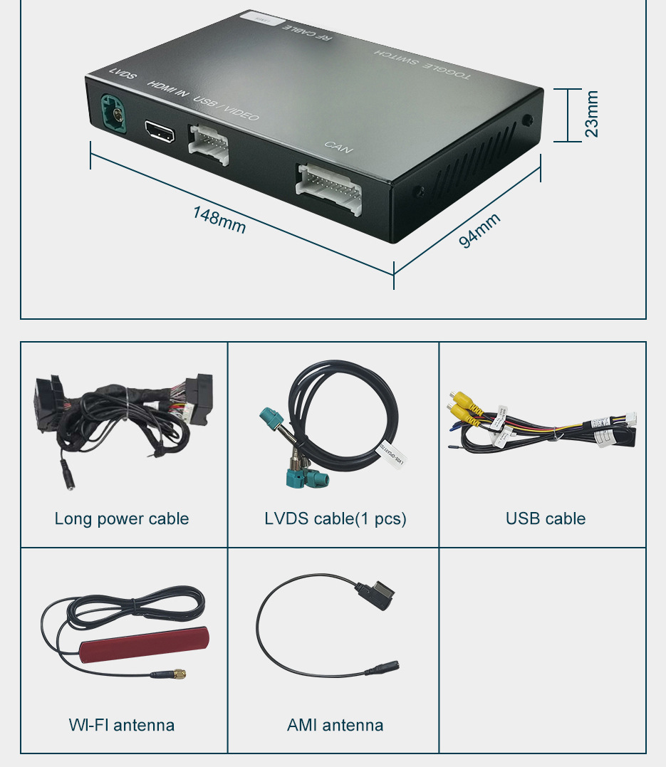 RoadTop Wireless Apple CarPlay Is Suitable for Mercedes-benz NTG4.5/4.7 Decoder Module Decoder Box