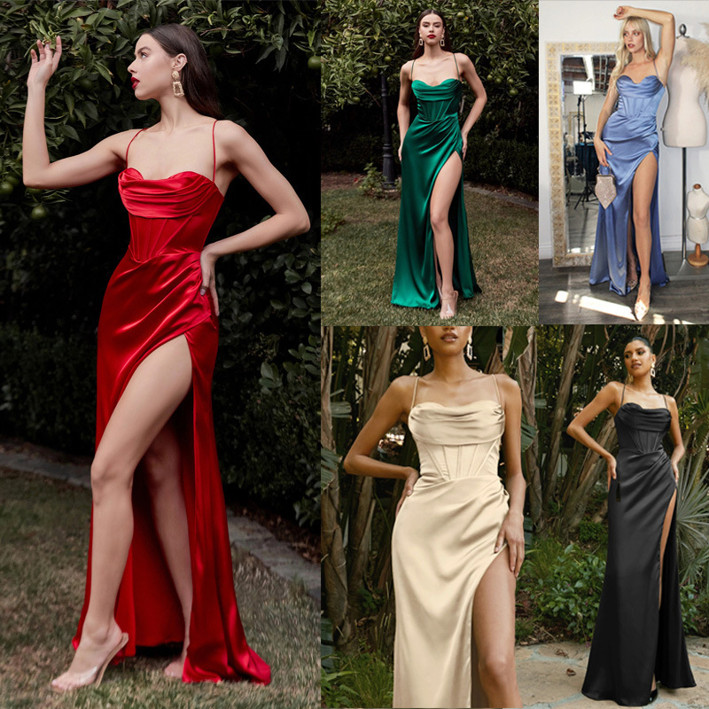 2023 de Europa y América primavera y el verano de comercio Exterior ropa de las nuevas mujeres deseo Amazon sexy vestido de Liga vestido sin mangas