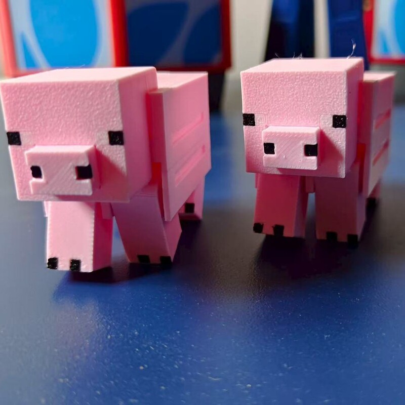 跨境新品3D打印我的世界白羽鸡可动钥匙扣3d打印玩具桌面摆件手办|undefined