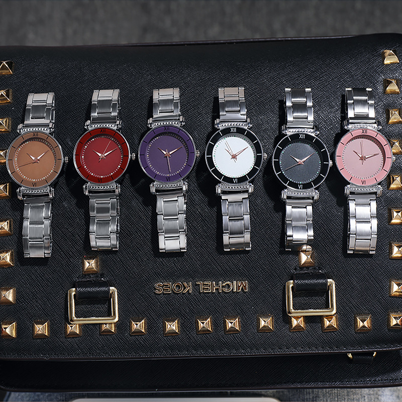 Women's Quartz Watch Steel Strap With Night Glow Luminous Hands_voghion.com