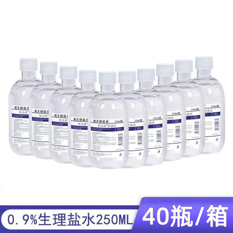 Физиологический раствор Gemeiyan 250 мл, хлорид натрия, антибактериальный раствор 0,9%, очищающий раствор для татуажа, татуажа бровей, отбеливания губ и макияжа