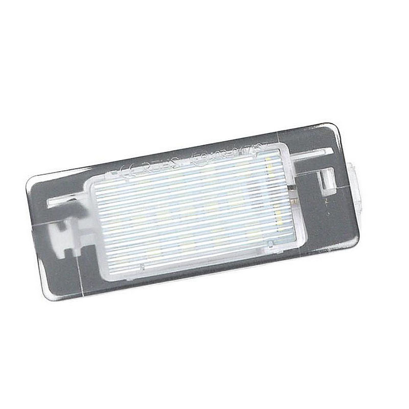 18LED license plate lights, suitable for Opel Vauxhall Vivaro C Touring models from 2002-2008, white light with black cotton, 2 pieces per set