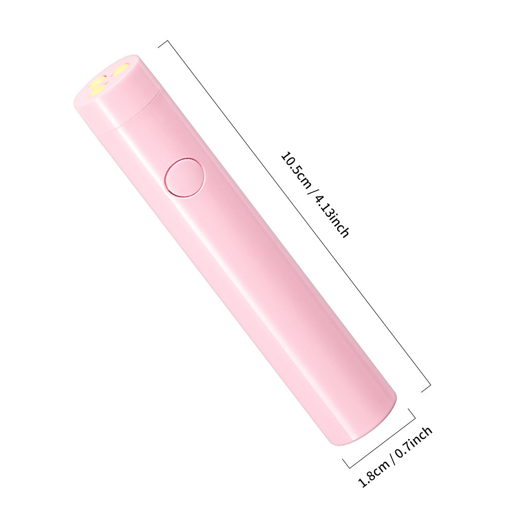 Lámpara de fototerapia de uñas, lámpara de mano, almacenamiento de energía, mini lámpara de horno de secado rápido, sin dedos negros, pequeña máquina de fototerapia portátil