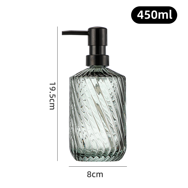450ml; Twill azul azul + cabeza de bomba negra