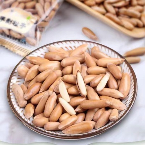 Songling new hand-peeled Brazilian pine nuts  Afghan small bag 500g large grain nuts roasted seeds and nuts for delivery