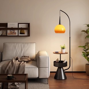 Medieval Style Grapefruit Floor Lamp Living Room Sofa Shelf Coffee Table Integrated Bedroom Bedside Table Fishing Vertical Table Lamp
